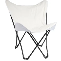 Fauteuil relax Noa pliable beige L60xP78xH86cm