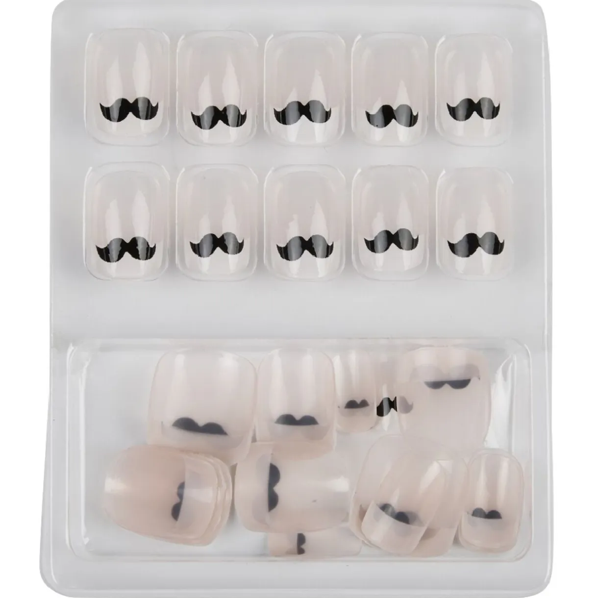 Faux ongle moustache x24 < Gifi Outlet