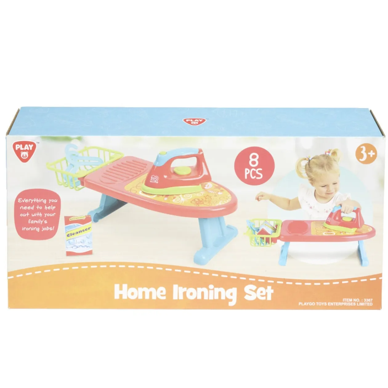 Fer à repasser enfant avec table et accessoires