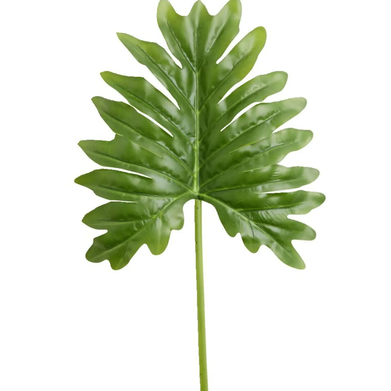 Feuille artificielle philodendron vert L81cm