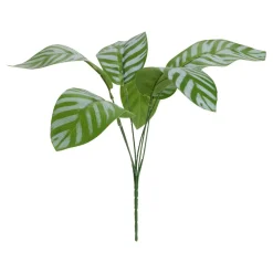 Feuille plante verte rodhéa artificielle piquet 5 feuilles 17xH27cm