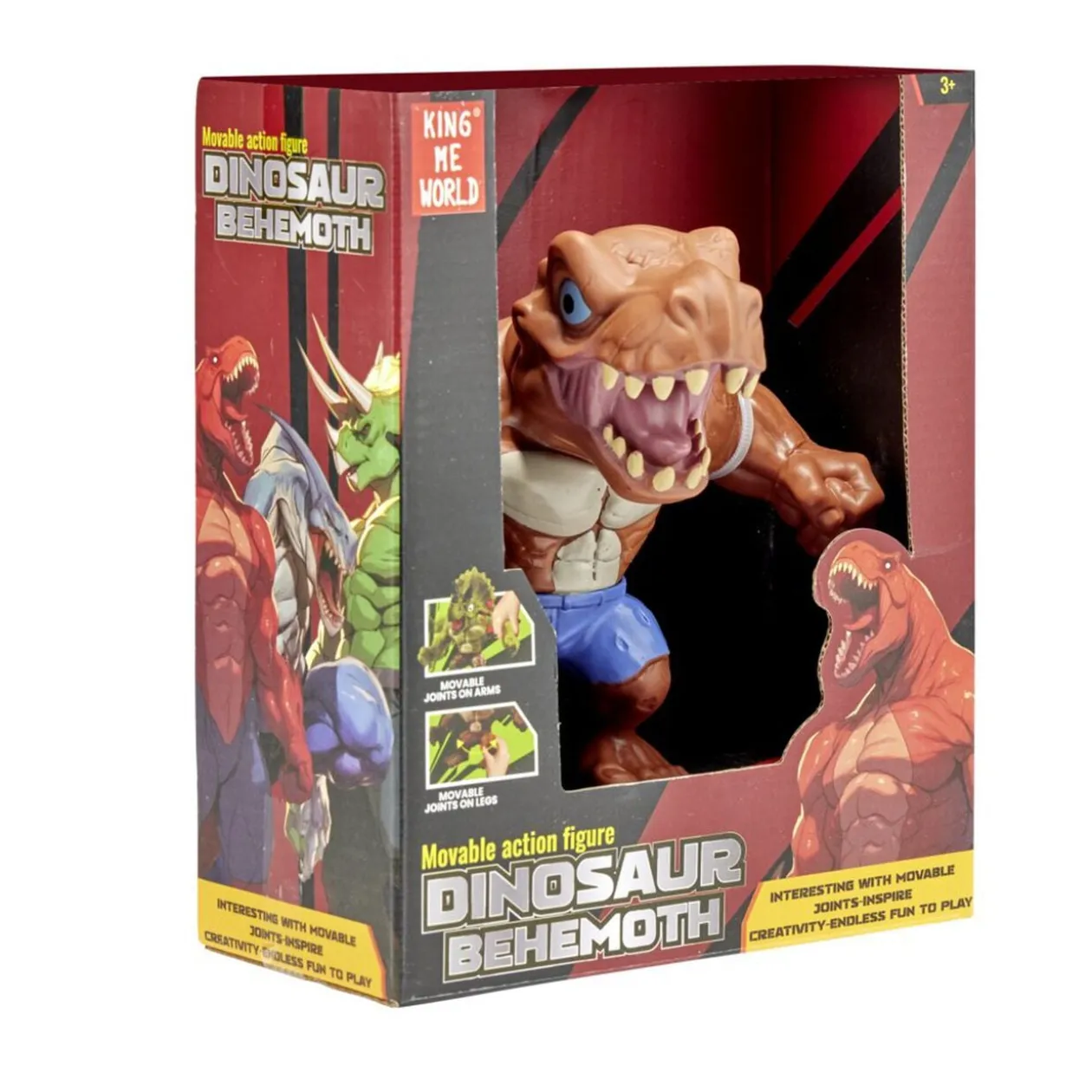 Figurine articulée requin ou dinosaure (4 modèles)
