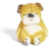 Figurine chiot endormi plastique gris H.6,5cm < Gifi Hot