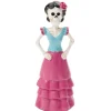 Figurine couple mexicain Halloween Calavera résine Ø5,5xH16,5cm (2 modèles) < Gifi Best