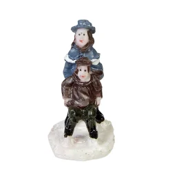 Figurine de Noël pour village miniature x9