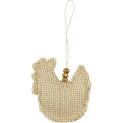 Figurine jute à suspendre déco Pâques 5x1xH18cm < Gifi Clearance