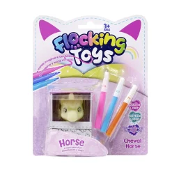 Figurine licorne en papier à colorier avec 3 feutres H6,4cm