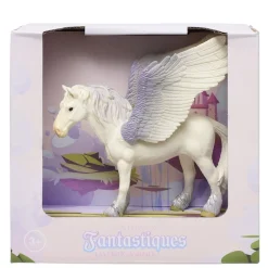 Figurine licorne ou griffon créature fantastique blanc 14x4,5xH10cm (2 modèles)