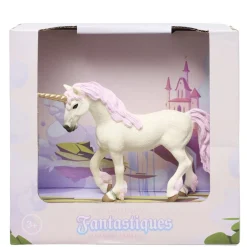 Figurine licorne ou griffon créature fantastique blanc 14x4,5xH10cm (2 modèles)