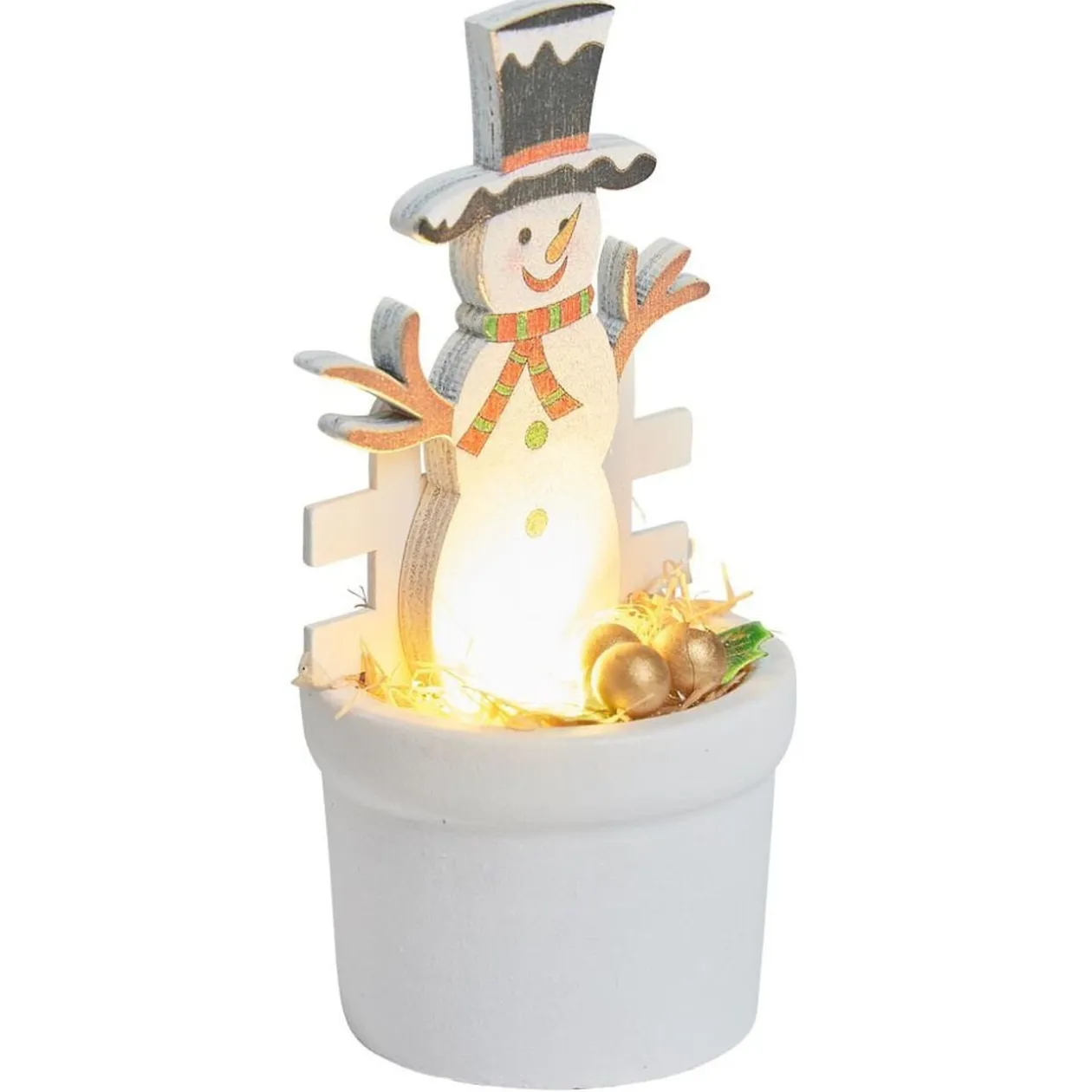 Figurine lumineuse dans pot - 4 modèles