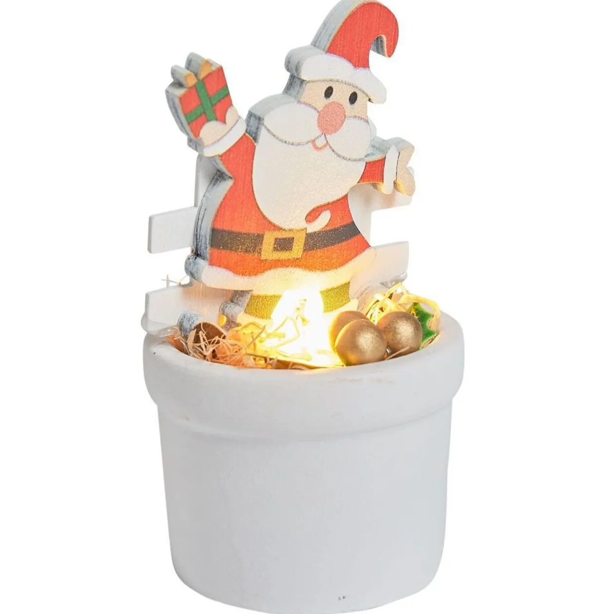 Figurine lumineuse dans pot - 4 modèles