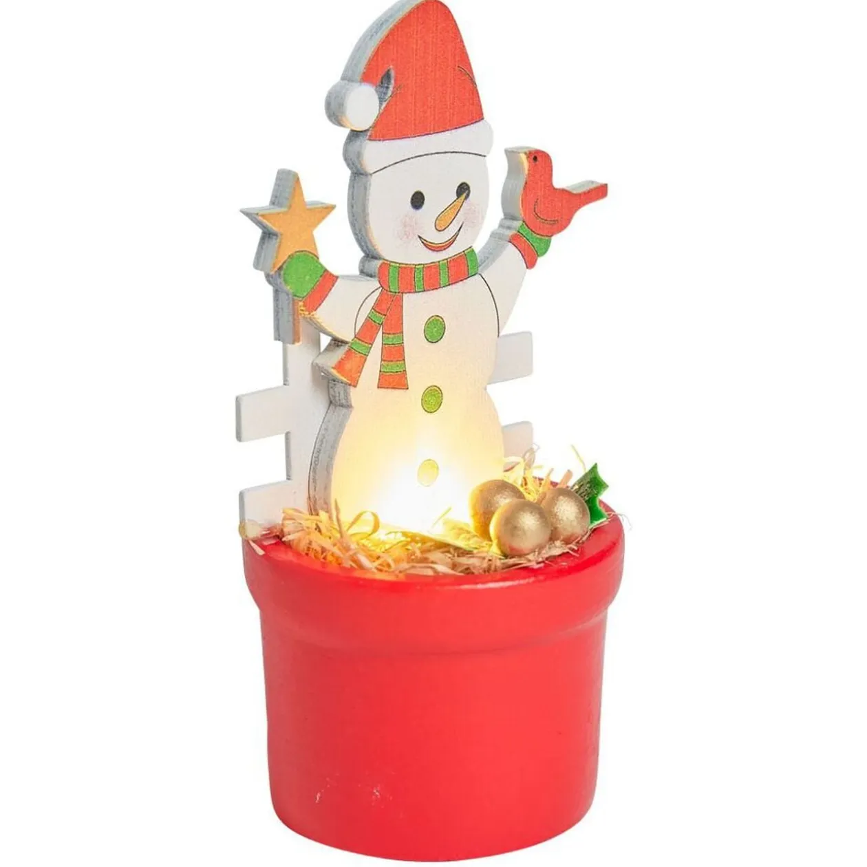 Figurine lumineuse dans pot - 4 modèles