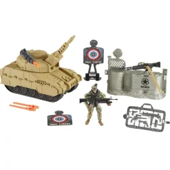 Figurine militaire avec accessoires (3 modèles)