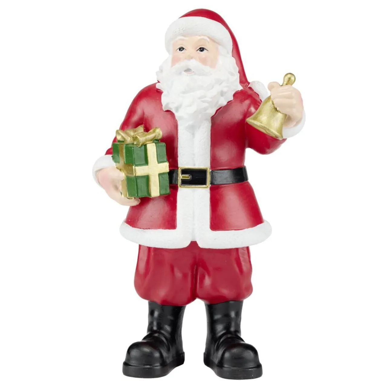 Figurine à poser Père Noël debout en résine H27cm (2 modèles)
