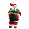 Figurine Père Noël avec cadeau H18cm