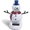 Figurine solaire Noël bonhomme de neige