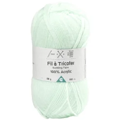 Fil à tricoter acrylique 50g vert < Gifi Online