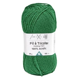 Fil à tricoter acrylique 50g vert kaki < Gifi Outlet