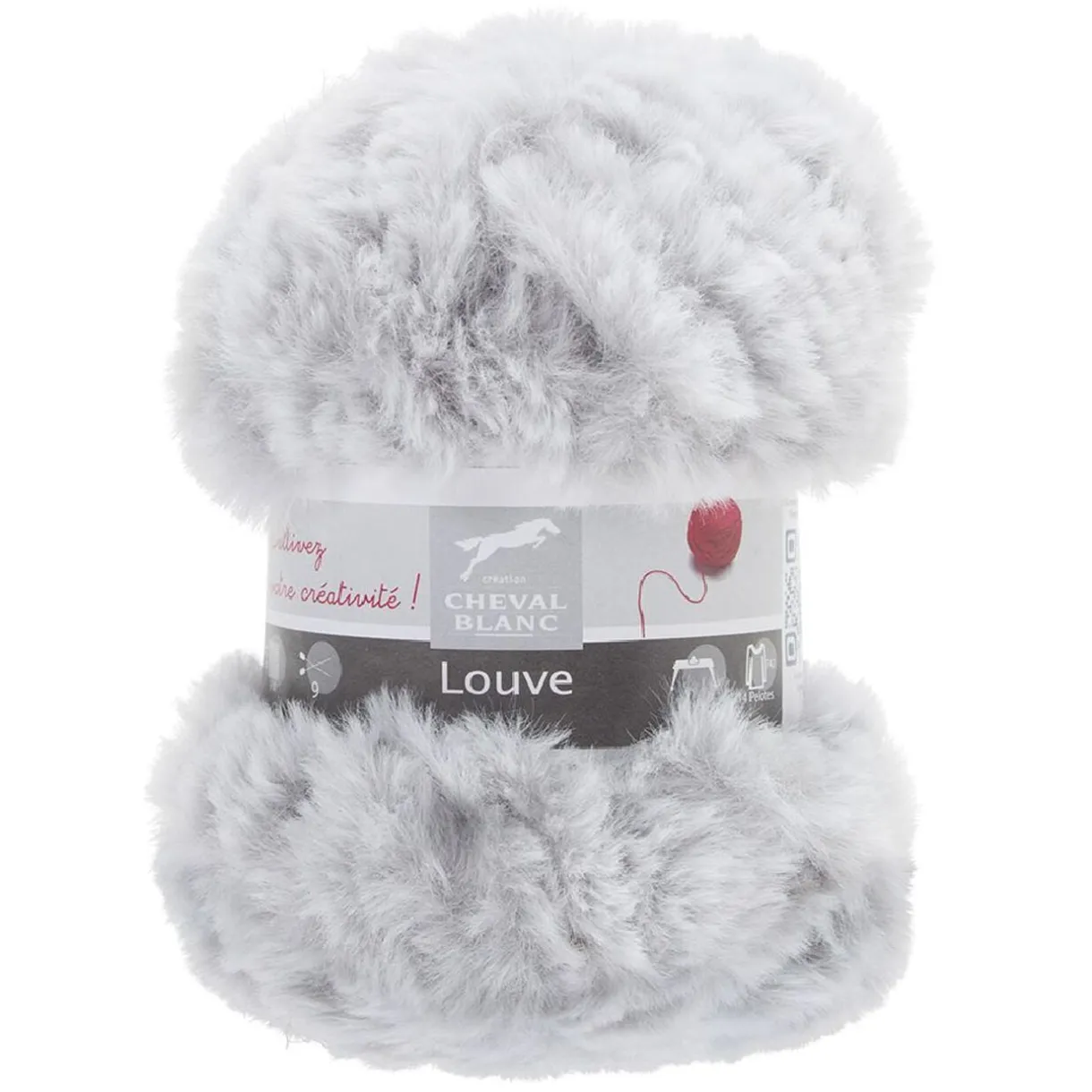Fil à tricoter Louve blanc 50 g < Gifi Outlet