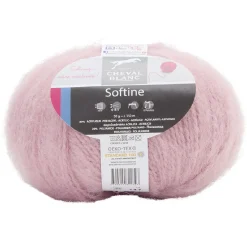 Fil à tricoter Softine rose 50 g