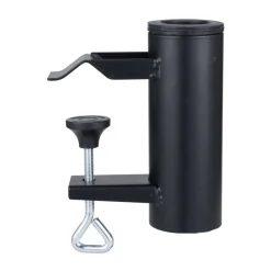 Fixation parasol pour balcon acier et plastique noir 16x6xH13,5cm < Gifi Clearance