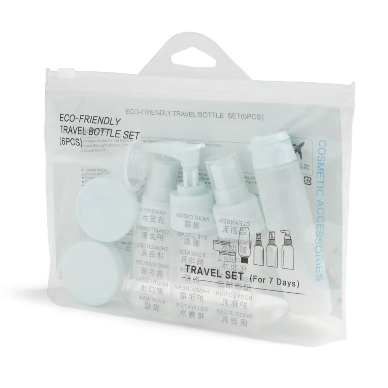 Flacon de voyage kit 9 pièces (3 modèles)