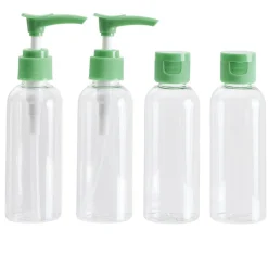 Flacon de voyage 4x80ml plastique (4 modèles)