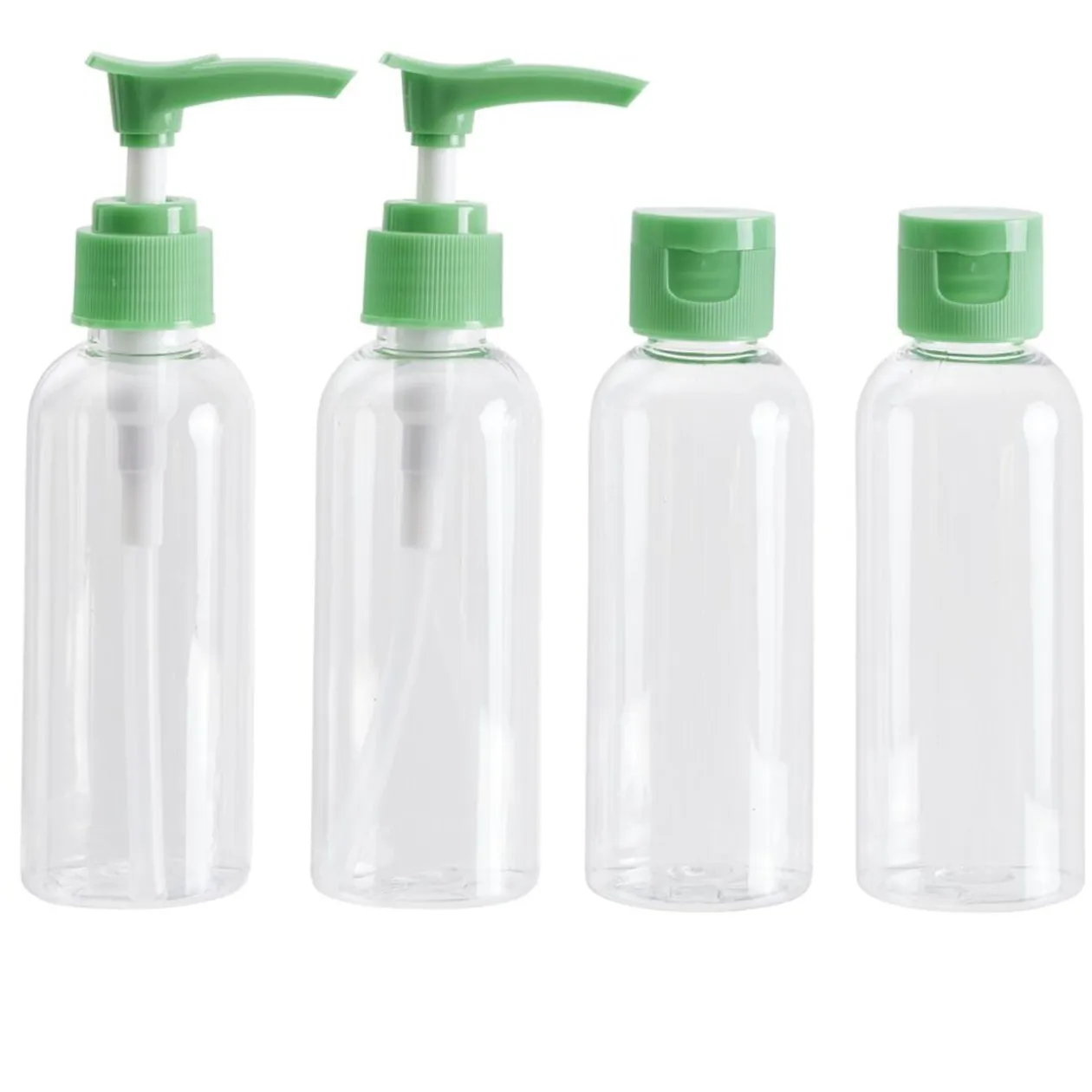 Flacon de voyage 4x80ml plastique (4 modèles)