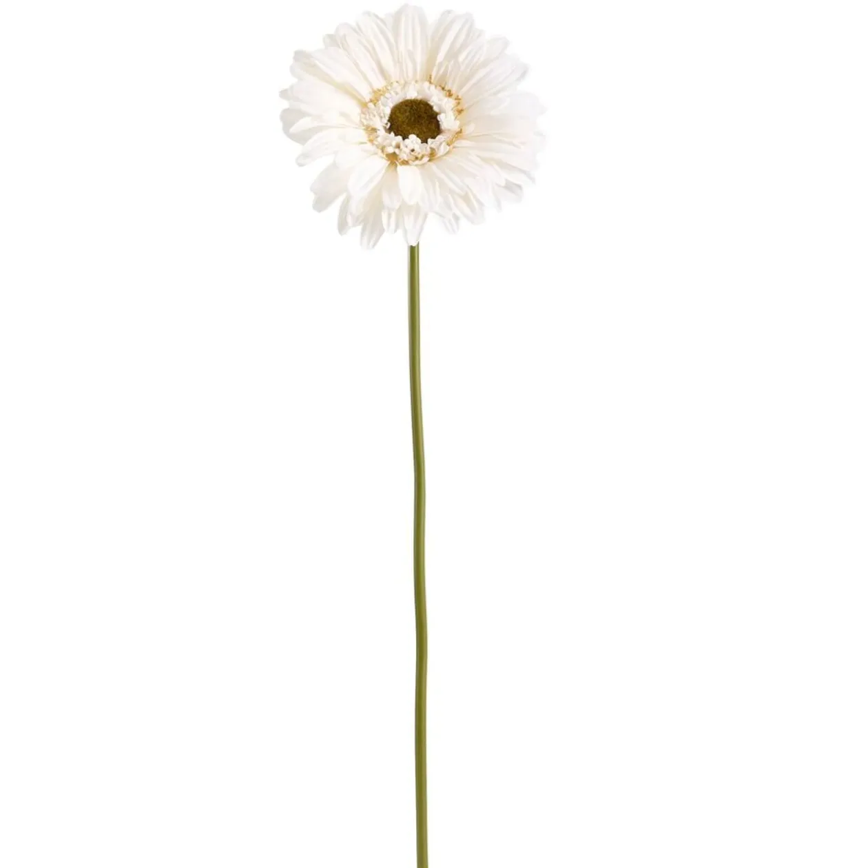 Fleur artificielle chrysanthème blanc 1 tige Ø30xH103cm
