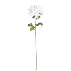 Fleur artificielle dahlia blanc 1 tige L68cm < Gifi Sale