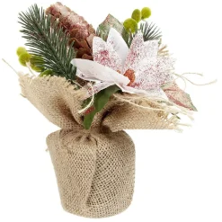 Fleur artificielle de Noël poinsettia (2 modèles)