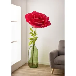 Fleur artificielle rose rouge tige XXL H170cm