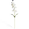 Fleur artificielle tige orchidée blanche 7 têtes H62cm