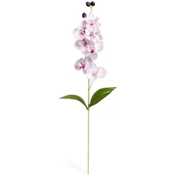Fleur artificielle tige orchidée rose 7 têtes H62cm