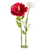 Fleur artificielle XL coquelicot rouge Ø65xH165cm