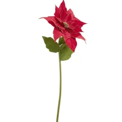 Fleur de Noël artificielle XL poinsettia pailletée rouge H150cm < Gifi Best