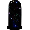 Fleur immortelle LED Dia de los Muertos Ø11xH22cm or et rouge