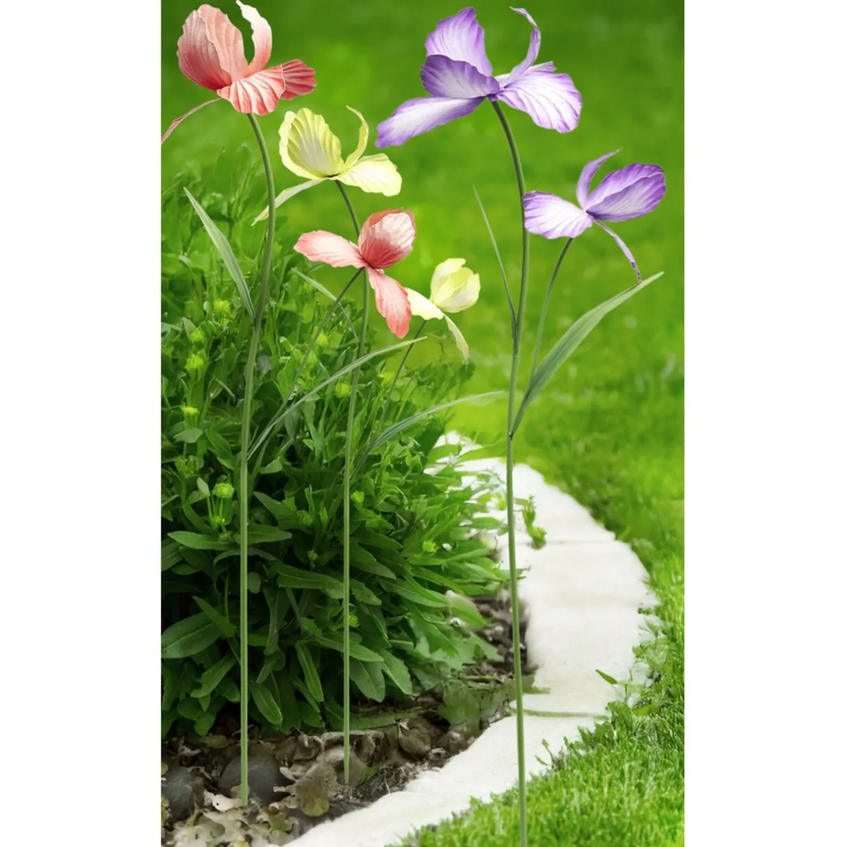 Fleur métal à planter iris H99cm (3 modèles) < Gifi Outlet