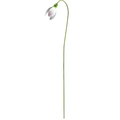 Fleur métal à planter lotus H60cm (3 modèles)