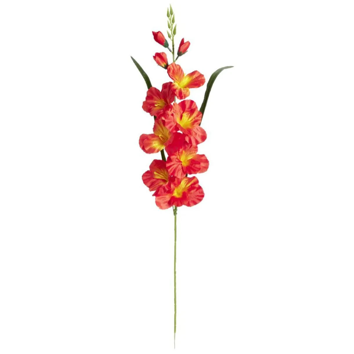 Fleurs artificielles glaïeul jaune ou orange 1 tige L75cm - 2 modèles < Gifi Clearance
