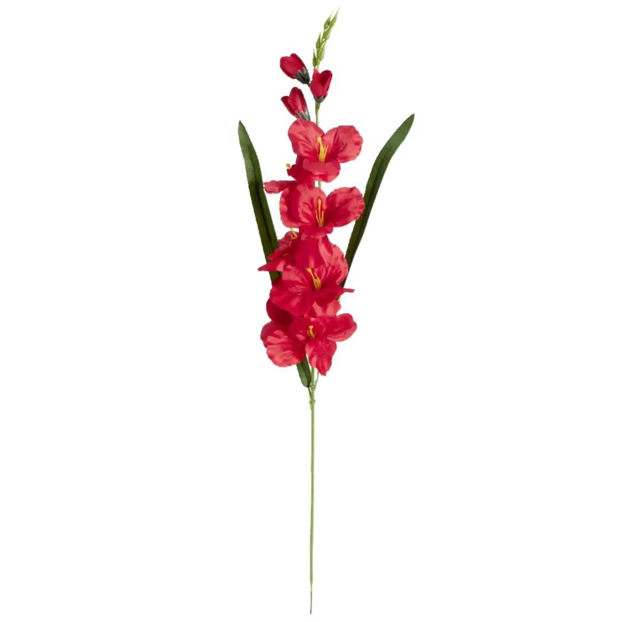 Fleurs artificielles glaïeul rouge 1 tige L75cm < Gifi Online