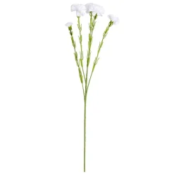 Fleurs artificielles tige oeillet blanc H60cm - 2 modèles < Gifi Online