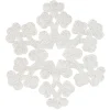 Flocon de Noël blanc à suspendre