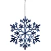 Flocon à suspendre brillant bleu ou blanc Ø10cm < Gifi