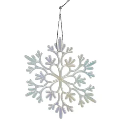 Flocon à suspendre brillant bleu ou blanc Ø10cm < Gifi