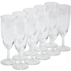 Flûte à champagne x10 verre transparent 15cl