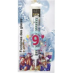 Fontaine de glace feu d'artifice bouteille chiffre 9 < Gifi Outlet