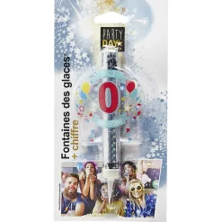 Fontaine de glace feu d'artifice bouteille chiffre 0 < Gifi Online