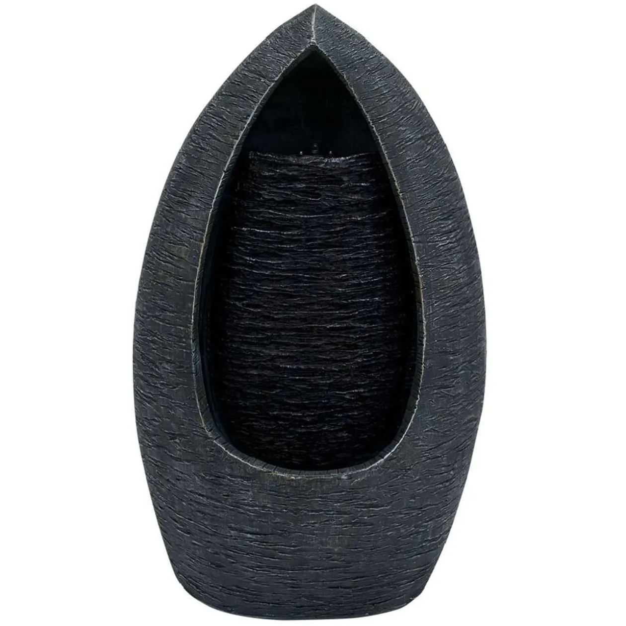 Fontaine de jardin lumineuse design chute d'eau H40cm