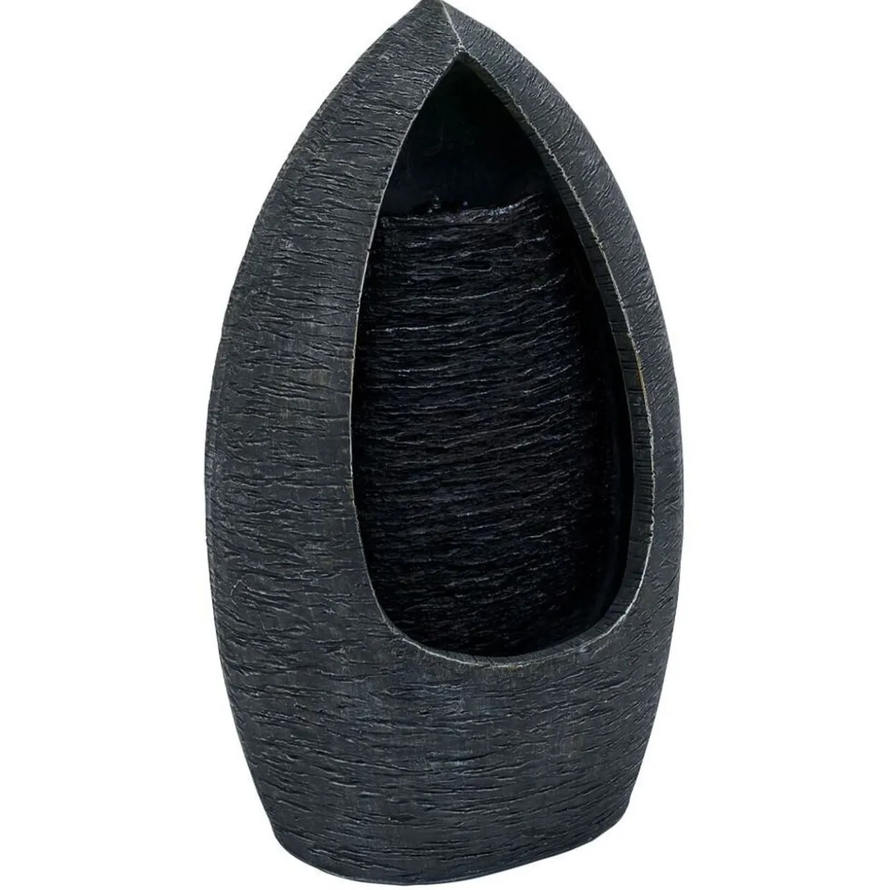 Fontaine de jardin lumineuse design chute d'eau H40cm
